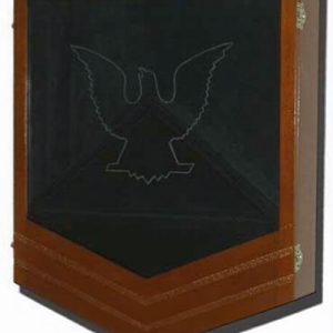 U.S. Coast Guard (USCG) Petty Officer E-6 First Class Retirement Mahogany Shadow Box – Four Wood Finishes