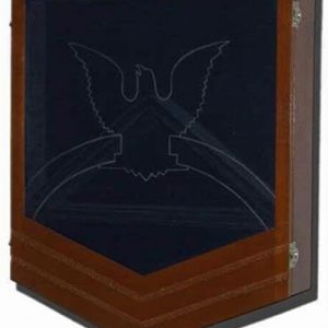 U.S. Coast Guard (USCG) Chief Petty Officer E-7 Retirement Mahogany Shadow Box – Four Wood Finishes