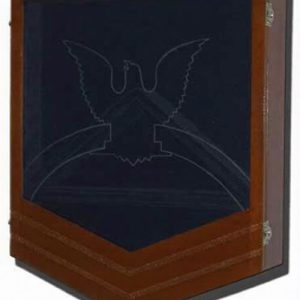 U.S. Navy (USN) Chief Petty Officer E-7 Retirement Mahogany Shadow Box – Four Wood Finishes