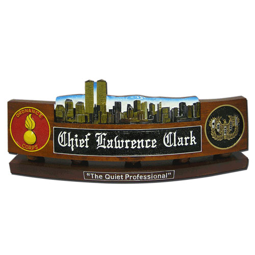 Army Twin Tower Desk Name Plate