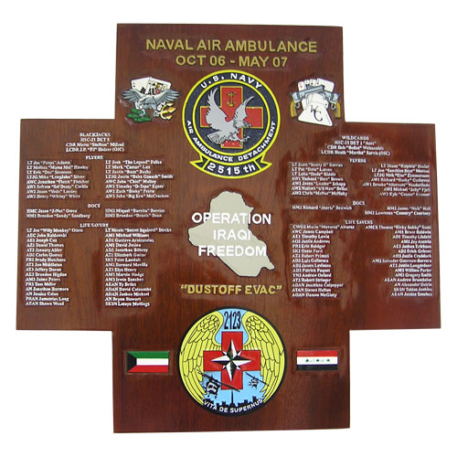 Naval Air Ambulance Deployment Plaque