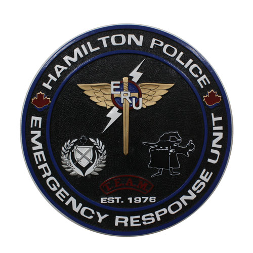 Hamilton Police Department ERU Plaque