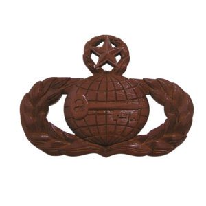 Air Force (USAF) Master Intelligence Badge Insignia Wooden Plaque
