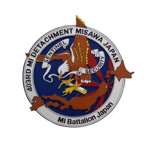 Air Force (USAF) 403rd Military Intelligence Detachment Emblem Wooden Plaque