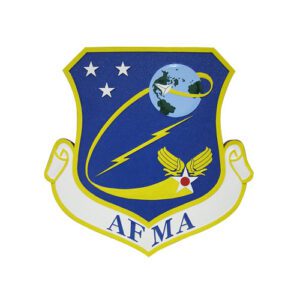 Air Force (USAF) Manpower Agency (AFMA) Emblem Wooden Plaque