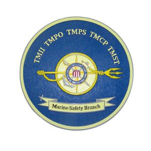 Coast Guard (USCG) Marine Safety Branch Seal Wooden Plaque