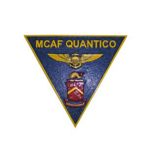Marine Corps (USMC) Air Facility Quantico Virginia Emblem Wooden Plaque