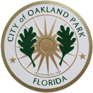City of Oakland Park, Florida Seal Wooden Plaque