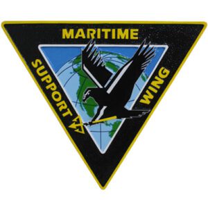 Navy (USN) Maritime Support Wing Emblem Wooden Plaque
