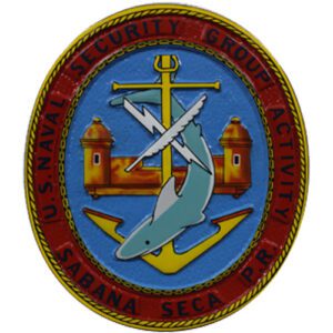 Navy (USN) Security Group Puerto Rico Seal Wooden Plaque