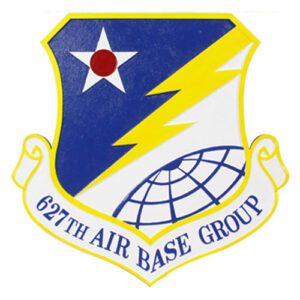 Air Force (USAF) 627th Air base Group Emblem Wooden Plaque