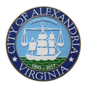City of Alexandria, Virginia Seal Wooden Plaque
