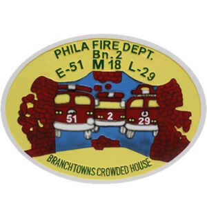 Philadelphia, Pennsylvania Fire Department Seal Wooden Plaque