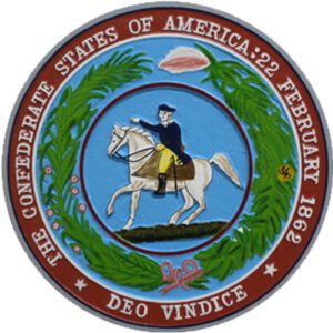 The Confederate States of America Seal Wooden Plaque