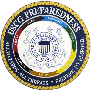Coast Guard (USCG) Preparedness Group Seal Wooden Plaque