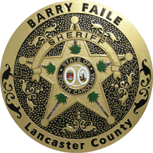 Lancaster County, South Carolina Sheriff's Office Seal Wooden Plaque