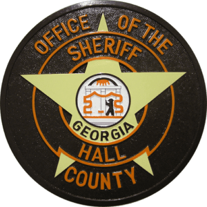 Hall County, Georgia Sheriff's Department Seal Wooden Plaque