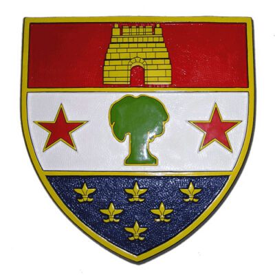 Army 110th Infantry Battalion Crest Emblem Wooden Plaque