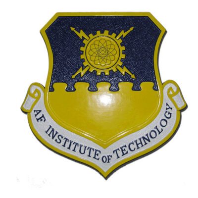 Air Force (USAF) Institute of Technology Emblem Wooden Plaque ...