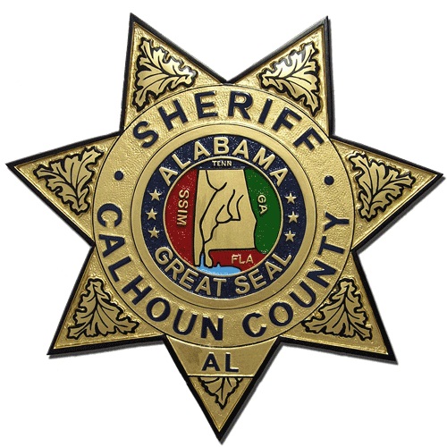 Calhoun County Alabama Sheriff's Department Badge Plaque