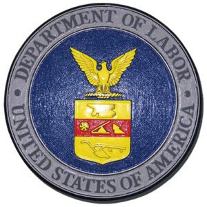 U.S. Department of Labor Plaque
