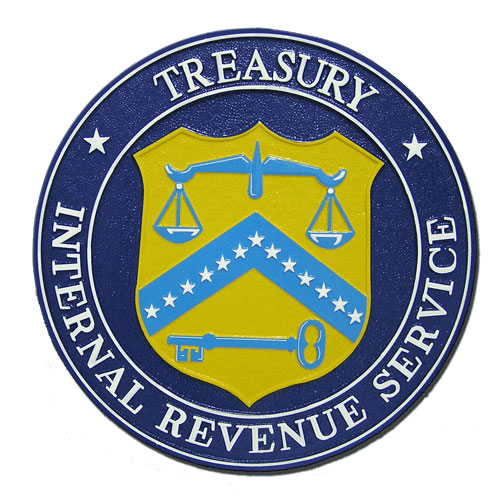 Internal Revenue Service IRS Plaque