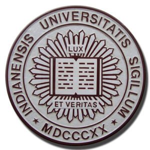 Indiana University Seal Wooden Wall Plaque