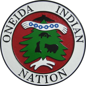 Oneida Indian Nation Seal Wooden Plaque
