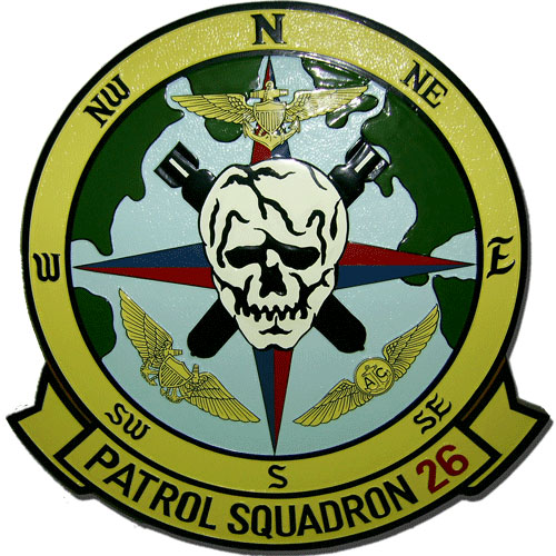 Patrol Squadron 26 Emblem 1 | U.S. Federal Government Agency & Military Seals Plaque Maker Patrol Squadron 26 Emblem