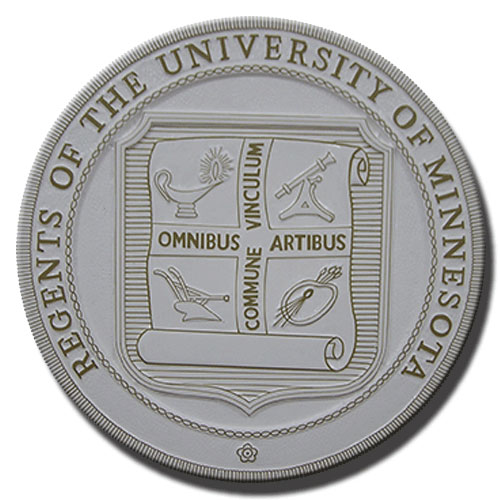 University of Minnesota Regents Seal Wooden Plaque