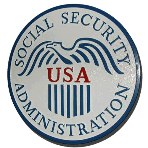 U.S. Social Security Administration Plaque