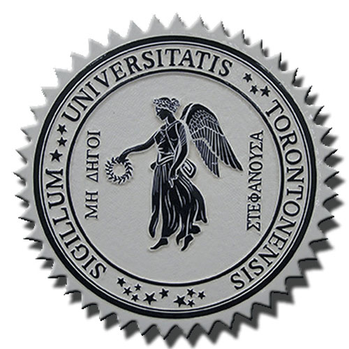 University Of Toronto Emblem Wooden Plaque