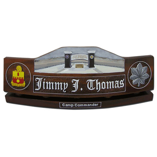 U.S. Army Camp Buehring Desk Name Plate