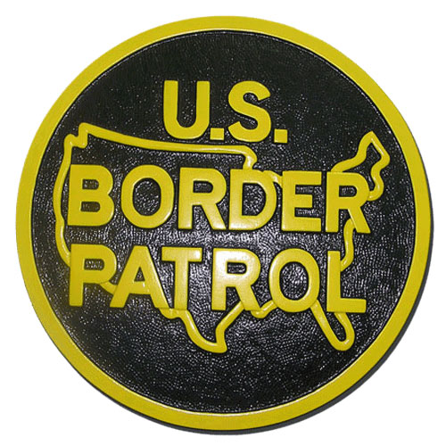 United States Border Patrol Plaque