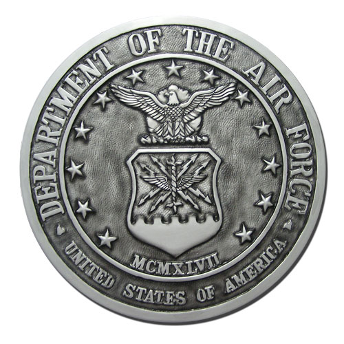 Air Force Seal Antique Silver