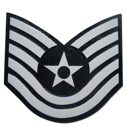 USAF E6 Rank Insignia Plaque
