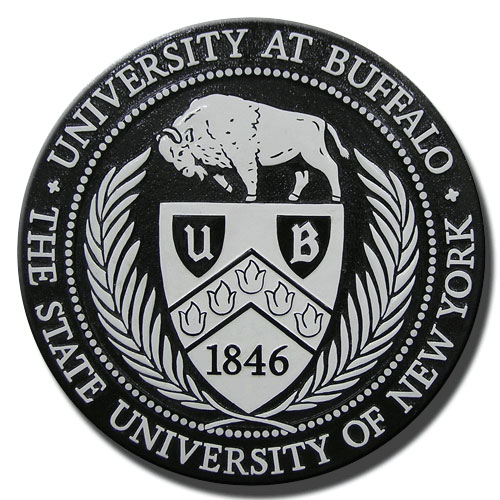 University of New York State at Buffalo Wooden Plaque