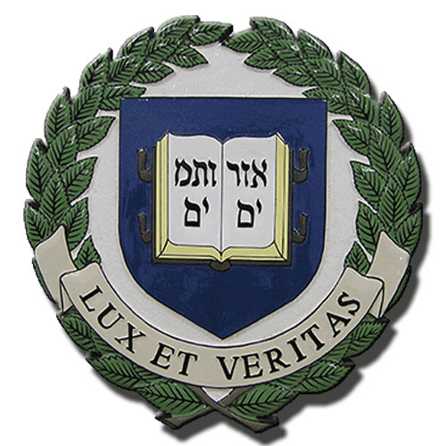 Yale University Latin Emblem Wooden Plaque