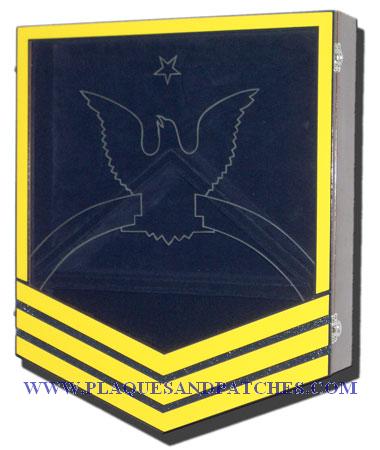 Coast Guard E-8 Retirement Shadow Box | U.S. Federal Government Agency & Military Seals Plaque Maker Coast Guard E-8 Retirement Shadow Box