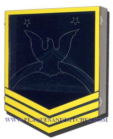Coast Guard E-9 Retirement Shadow Box