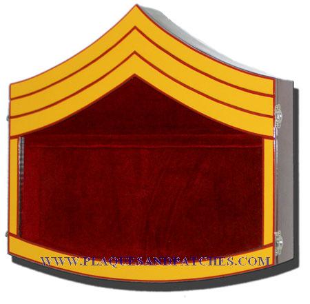 Marine Corps E-6 Retirement Shadow Box