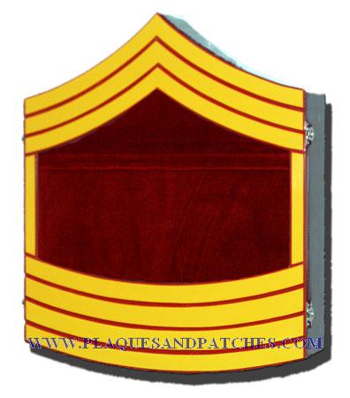 Marine Corps E9 Retirement Shadow Box