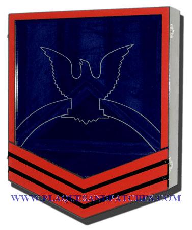 Navy E-7 Retirement Shadow Box