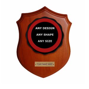 Custom Military Chevron Mahogany Wooden Plaques