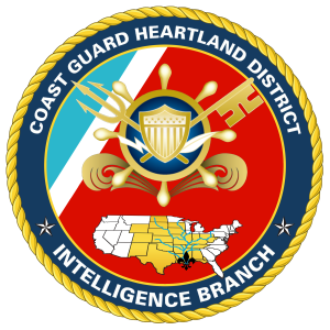 U.S. Coast Guard Heartland District - Intelligence Branch Official Seal Plaque