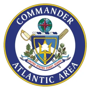 U.S. Coast Guard Commander Atlantic Area Official Seal plaque