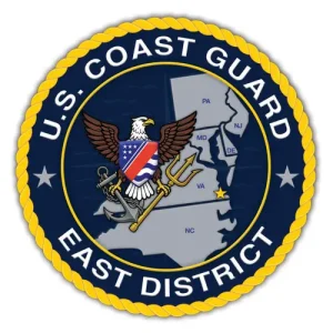 U.S. Coast Guard Atlantic Area East official seal plaque