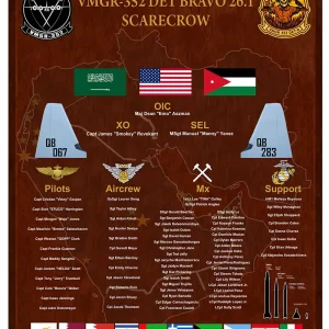 Marine Corps VMGR-352 DET BRAVO Aug. 2026 Deployment Plaque